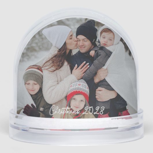 DIY Snow Globe - Custom Photo & Text Schneekugeln (Vorderseite)