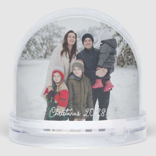 DIY Snow Globe - Custom Photo & Text Schneekugeln (Rückseite)