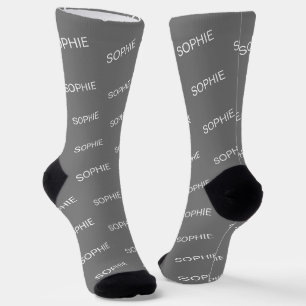 DIY Socks   Benutzerdefinierte Farbe, Name, Text Socken