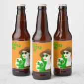 DIY St. Patrick's Day Beer Label Bierflaschenetikett (Flaschen)