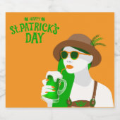 DIY St. Patrick's Day Beer Label Bierflaschenetikett (Einzelnes Label)