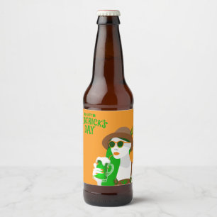 DIY St. Patrick's Day Beer Label Bierflaschenetikett