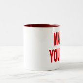 DIY stellen es sich Kaffee-Tasse her Zweifarbige Tasse (Mittel)