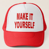 DIY stellen es sich kundenspezifische Truckerkappe (Vorderseite)