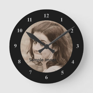 DIY stellen Ihr eigenes personalisiertes Foto des Runde Wanduhr