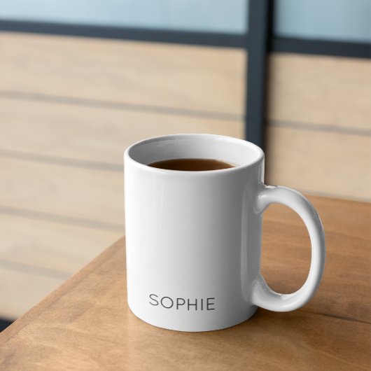 DIY-Tasse | Benutzerdefinierte Farbe, Text, Name, Kaffeetasse