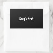 DIY Template kann einfach die Farbe ändern und Fot Rechteckiger Aufkleber (Tasche)