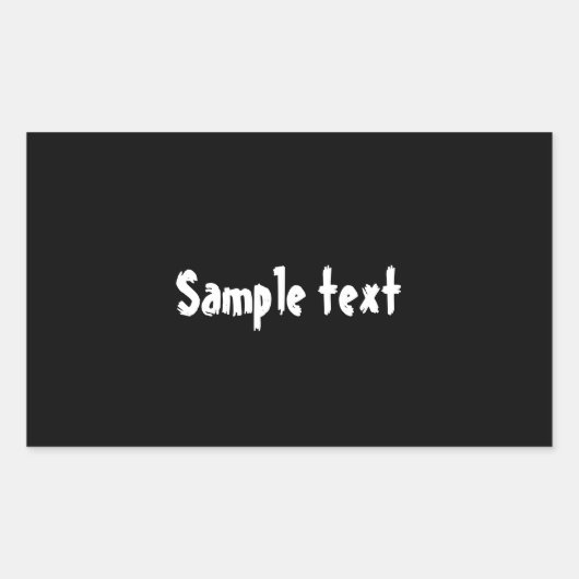 DIY Template kann einfach die Farbe ändern und Fot Rechteckiger Aufkleber (Vorderseite)