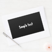 DIY Template kann einfach die Farbe ändern und Fot Rechteckiger Aufkleber (Umschlag)