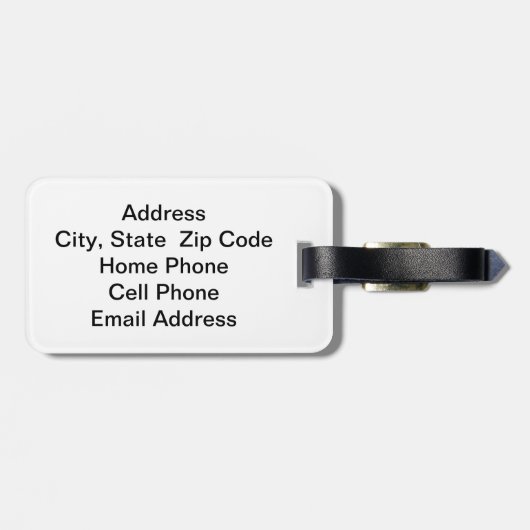 🏌️ ♂️ | DIY Text | Grün Gepäckanhänger (Rückseite horizontal)