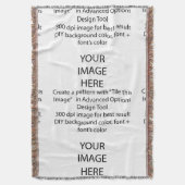 DIY Throw Blankets/DIY-Hintergrundfarbe Decke (Vorderseite Vertikal)