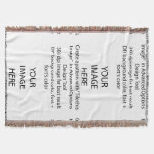 DIY Throw Blankets/DIY-Hintergrundfarbe Decke (Vorderseite)