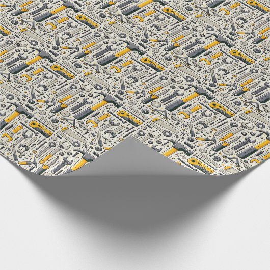 DIY Tool-Sortiment Geschenkpapier (Ecke)