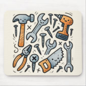 DIY Tools Doodle Cartoon Mousepad (Vorne)