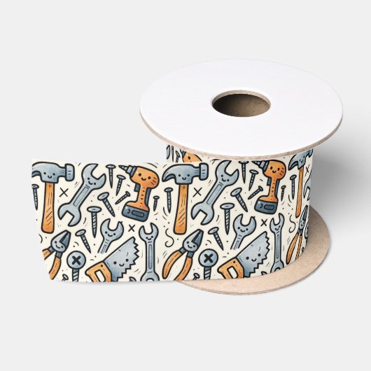 DIY-Tools-Doodle-Cartoon Satinband (Spule)