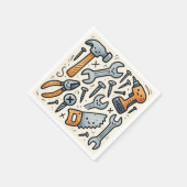 DIY-Tools-Doodle-Cartoon Serviette (Ecke)