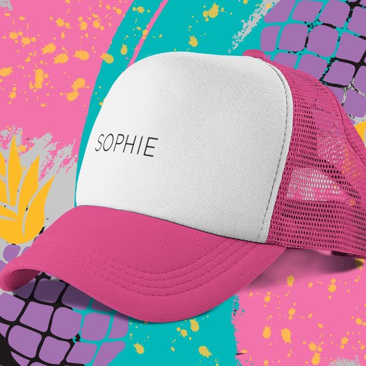 DIY Trucker Hat | Custom Text, Name, Monogram Truckerkappe