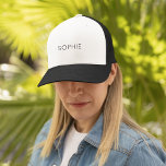 DIY Trucker Hat | Custom Text, Name, Monogram  Truckerkappe<br><div class="desc">Are you a Do It Yourselfer? Now you can make your own personalized trucker hat with our easy-to-use DIY template. Add a name. Initials. A monogram. A photo. A logo or other image. Go ahead,  be creative and Simply DIY!</div>