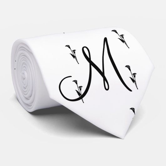 DIY Tulip Logo mit Monogramm Krawatte (Gerollt)