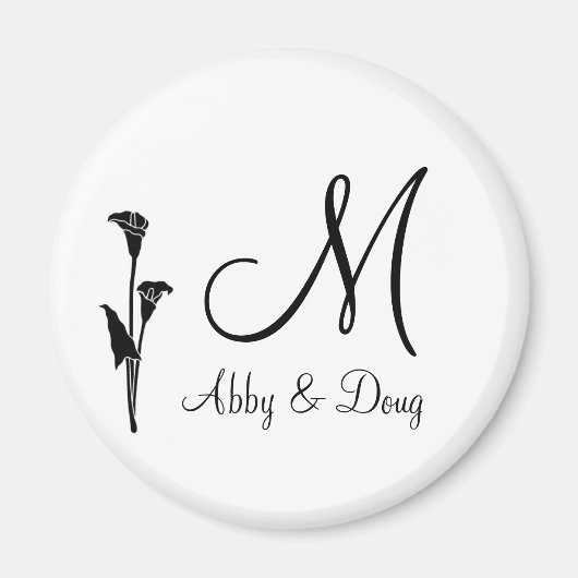 DIY Tulip Logo mit Monogramm Magnet (Vorne)