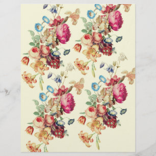 DIY-Umschläge mit Vintage-Blumenmuster Flyer