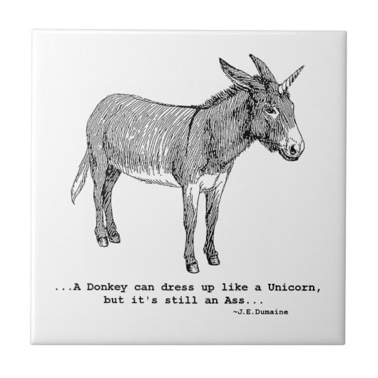 DIY UnicornDonkey ver1 Fliese (Vorderseite)