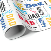 DIY Vathers Day oder Geburtstag kühne Farbe Männer Geschenkpapier (Rolleneckpunkt)