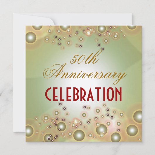DIY VINTAG 50. WEDDING JAHRESEINLADUNGEN EINLADUNG (Vorderseite)