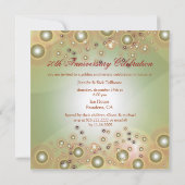 DIY VINTAG 50. WEDDING JAHRESEINLADUNGEN EINLADUNG (Rückseite)