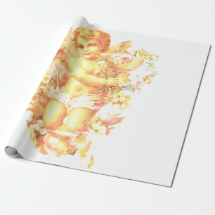 DIY VINTAGE CUPID Valentinstag Geschenkpapier