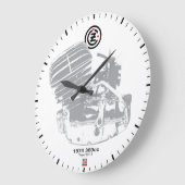 DIY Vintage Motorrad Große Wanduhr (Winkel)