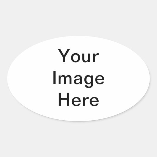 DIY-Vorlagen können einfach TEXT-FOTO-Bulk-Preise  Ovaler Aufkleber (Vorderseite)