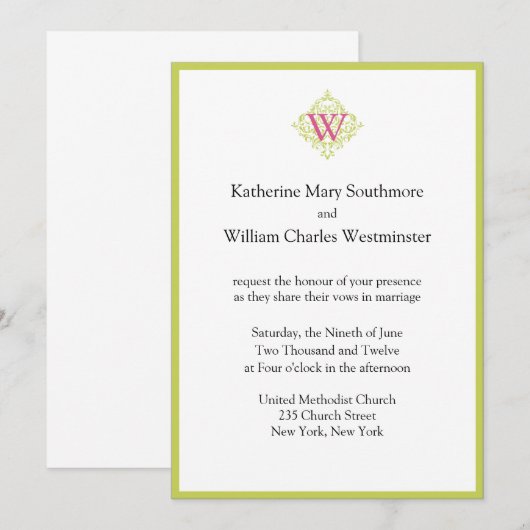 DIY Wedding Einladungen (Vorne/Hinten)