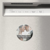 DIY Wedding Foto Round Keepake Gefallen Magnet (In Situ (Geschirrspüler))