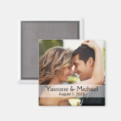 DIY Wedding Foto Square Keepake Bevorzugung Magnet (Vorderseite/Rückseite)