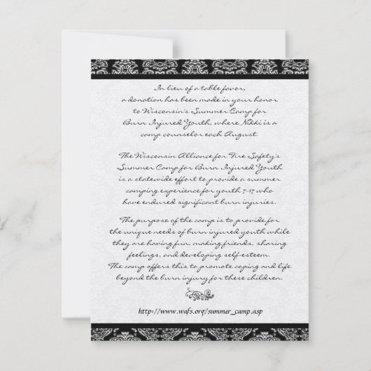 DIY Wedding Table Vielen Dank Dankeskarte (Vorderseite)