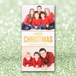 DIY Weihnachtsbrief und Fotovorlage Feiertagskarte