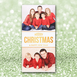 DIY Weihnachtsbrief und Fotovorlage Feiertagskarte