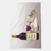 DIY WEIN-FLASCHEN-AUFKLEBER, WEIN-GLAS, KÄSE GESCHIRRTUCH (Vertikal)