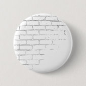 DIY weiße Backsteinmauer, zum der Graffiti zu Button (Vorderseite)
