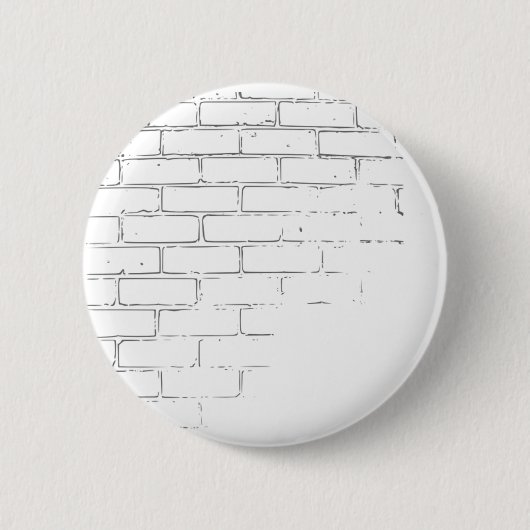 DIY weiße Backsteinmauer, zum der Graffiti zu Button (Vorderseite)