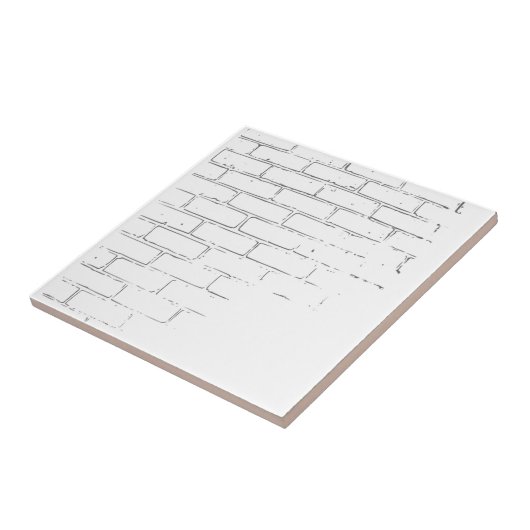 DIY weiße Backsteinmauer, zum der Graffiti zu Fliese (Seite)