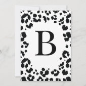 DIY Wild Letter Number Banner/Bunt-Einladung Einladung (Vorderseite)