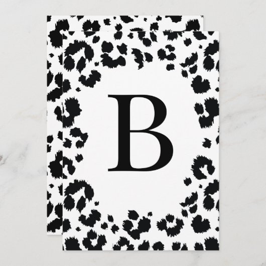 DIY Wild Letter Number Banner/Bunt-Einladung Einladung (Vorne/Hinten)