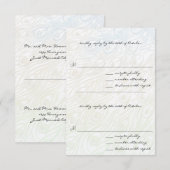 DIY You Cut & Score Peacock Feather Wedding RSVP Karte (Vorne/Hinten)