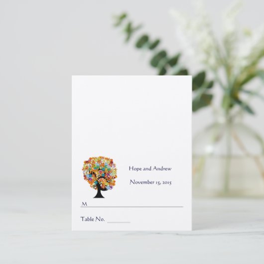 DIY You Score and Falten Zelt Hochzeit Platzkarten (Stehend Vorderseite)