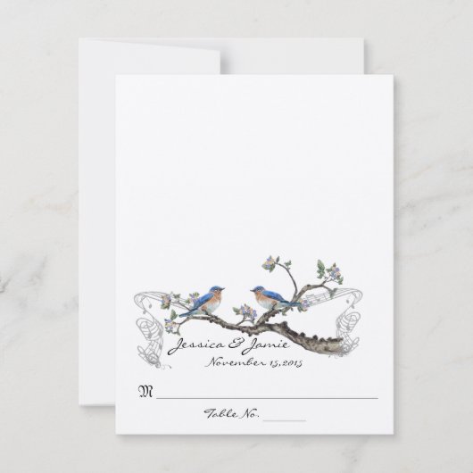 DIY You Score and Falten Zelt Hochzeit Platzkarten (Vorderseite)