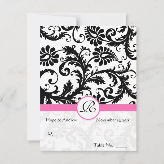 DIY You Score and Falten Zelt Hochzeit Platzkarten (Rückseite)