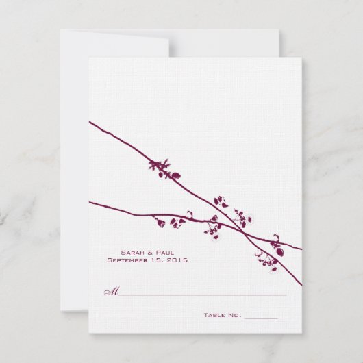 DIY You Score and Falten Zelt Hochzeit Platzkarten (Vorderseite)