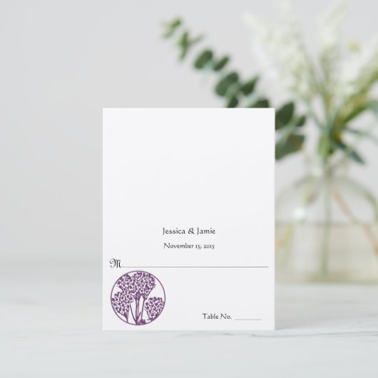 DIY You Score and Falten Zelt Hochzeit Platzkarten (Stehend Vorderseite)